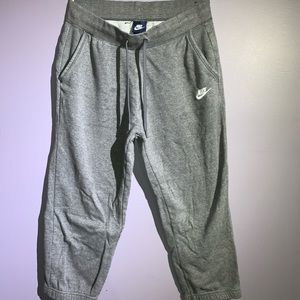 Nike grey crop sweats M